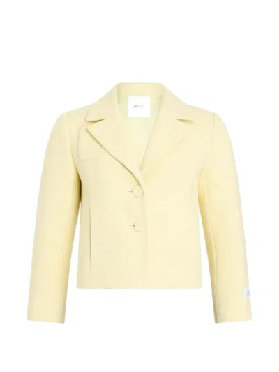 Patou Tailored Buttoned Jacket In Yellow
