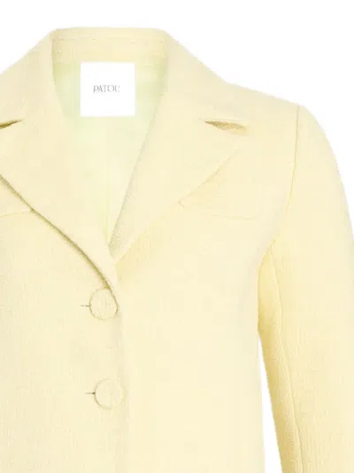 Patou Tailored Buttoned Jacket In Yellow