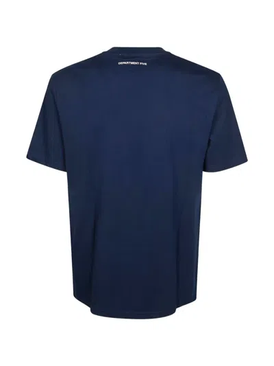 Department Five Logo-patch T-shirt In Blue