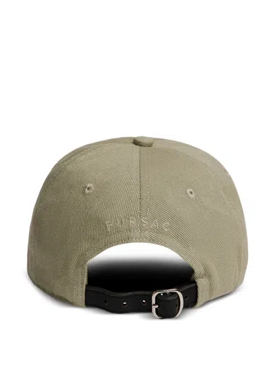 Fursac Embroidered Cap In Green