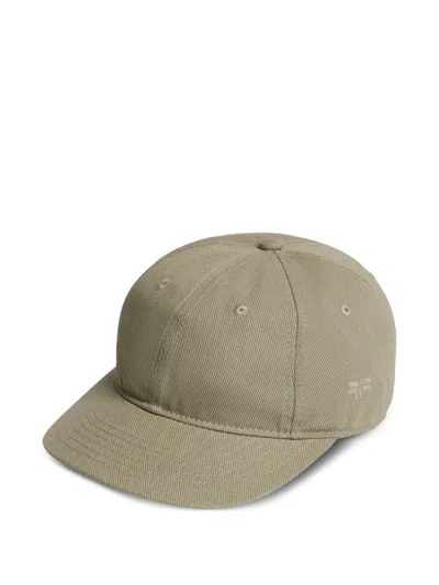 Fursac Embroidered Cap In Green