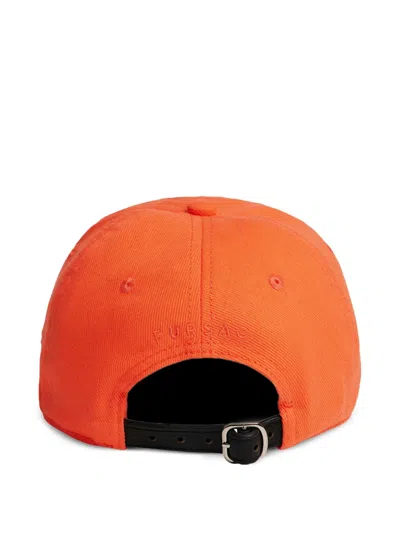 Fursac Embroidered Cap In Red