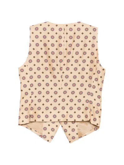 Alberto Biani Buttoned Patterned Waistcoat In Multi