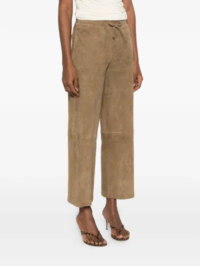 Arma Drawstring Trousers In Brown