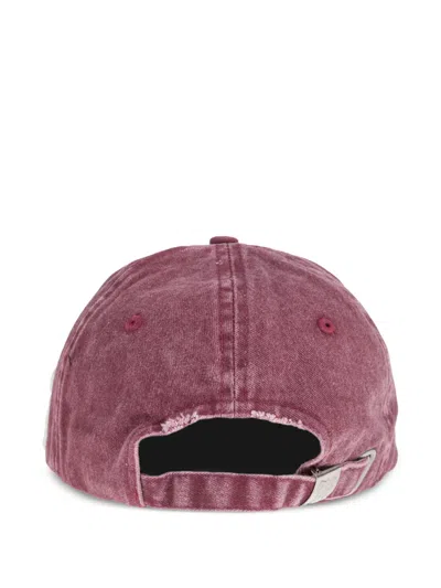 Misbhv Appliqué Distressed Hat In Red