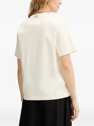 Hugo Boss Relaxed-fit T-shirt In Mercerized Cotton In White