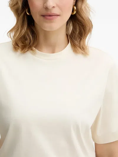 Hugo Boss Relaxed-fit T-shirt In Mercerized Cotton In White