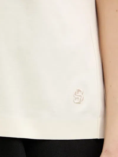 Hugo Boss Relaxed-fit T-shirt In Mercerized Cotton In White
