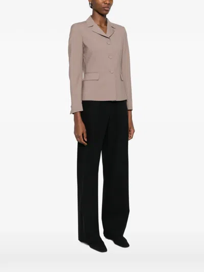 Tagliatore Patch Pocket Wool Blazer In Neutral
