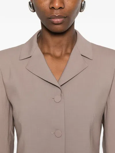 Tagliatore Patch Pocket Wool Blazer In Neutral