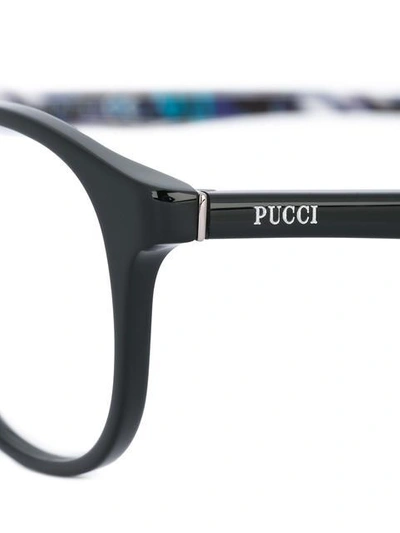 Shop Emilio Pucci Oval Frame Glasses