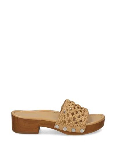 Michael Michael Kors Woven Studs Sandals In Multi