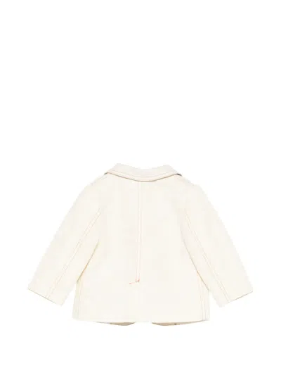 Etro Buttoned Logo-embroidered Blazer In White