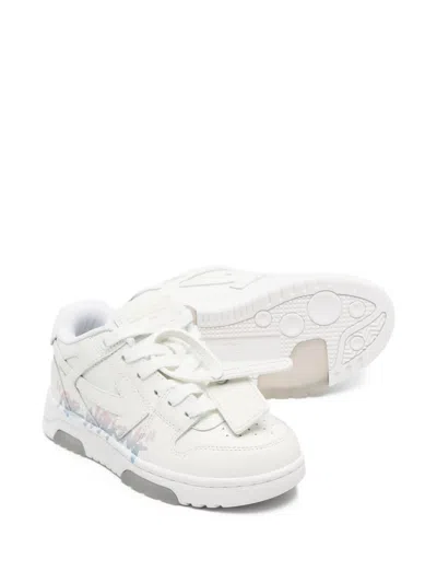 Off-white Leather Sneakers In White