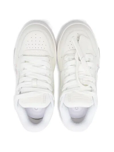 Off-white Leather Sneakers In White
