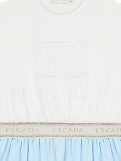 Escada Logo-waistband Dress In Multi