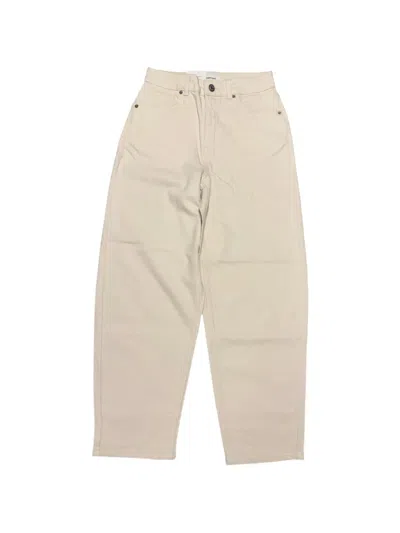 Selected Buttoned Jeans In Neutral