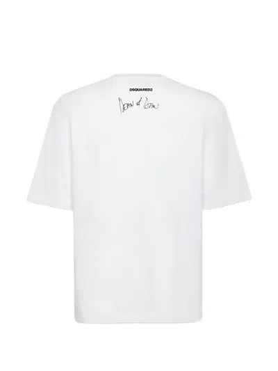 Dsquared2 Iconique Crew-neck T-shirt In White