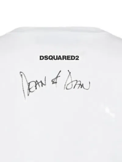 Dsquared2 Iconique Crew-neck T-shirt In White