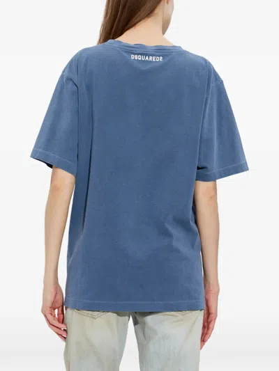 Dsquared2 Patch T-shirt In Blue