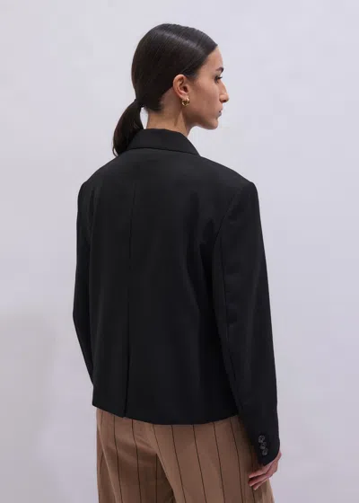 Me+em Intelligently Oversized Short Blazer Black In Black