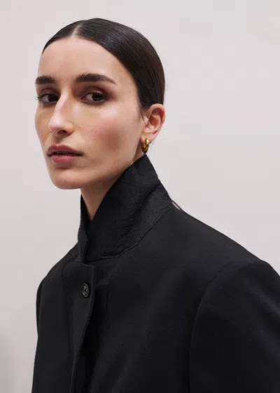 Me+em Intelligently Oversized Short Blazer Black In Black