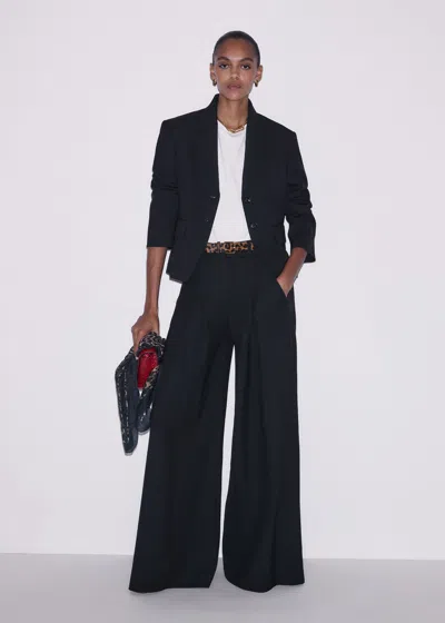 Me+em Intelligently Oversized Short Blazer Black In Black