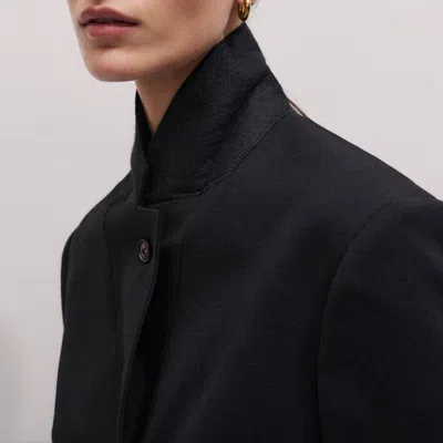Me+em Intelligently Oversized Short Blazer Black In Black