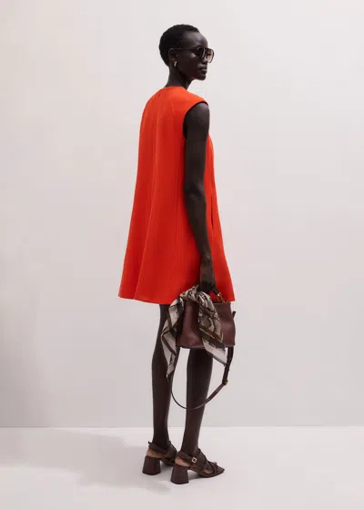Me+em Swing Mini Dress Tangerine Orange In Red