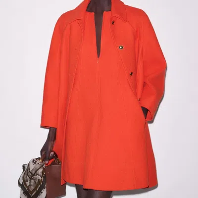 Me+em Swing Mini Dress Tangerine Orange In Red