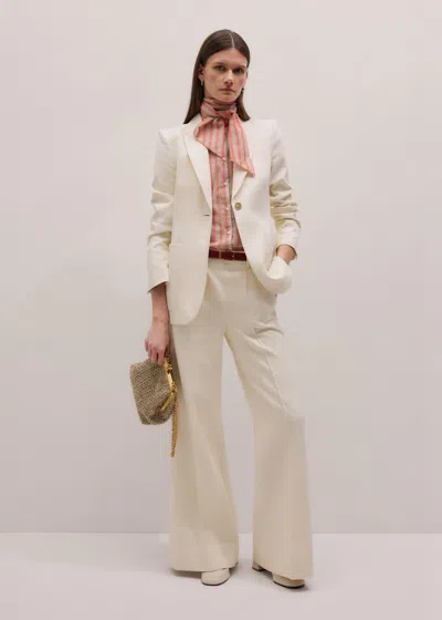 Me+em Stripe Blouse + Tie Orange Multi In Multi