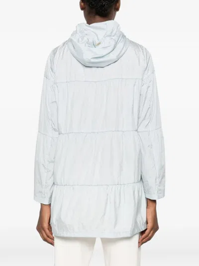 Herno Light Blue Polyamide Parka In Blue