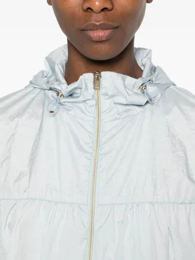 Herno Light Blue Polyamide Parka In Blue