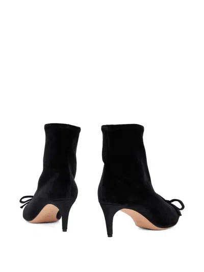 Redv Bow Pointed Boots In Black