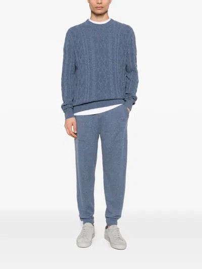 Bompard Drawstring Track Pants In Blue