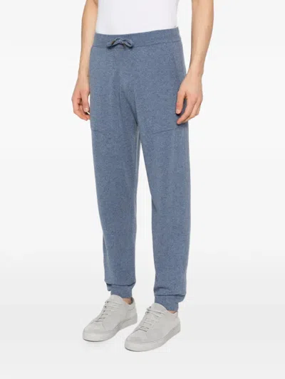 Bompard Drawstring Track Pants In Blue
