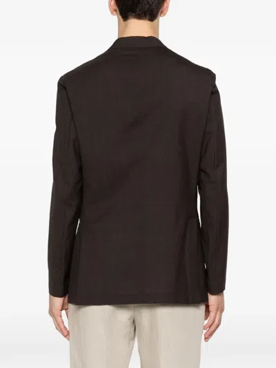 Latorre Soffio Flap-pocket Blazer In Brown