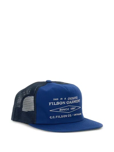 Filson Five-panel Mesh Baseball Cap In Blue