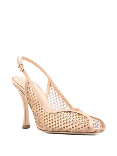 Chantal Perforated Slingback Sandlas In Multi