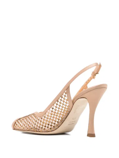 Chantal Perforated Slingback Sandlas In Multi