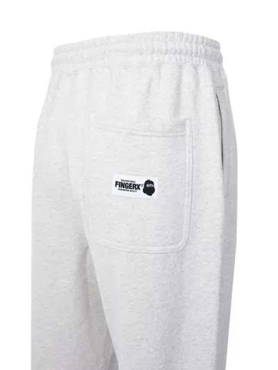 Fingercroxx Drawstring Pants In Gray