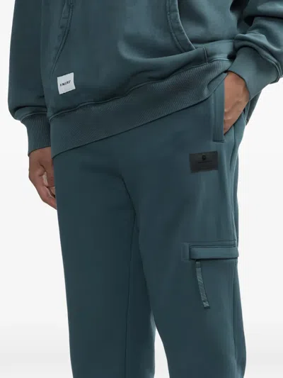Fingercroxx Drawstring Cargo Trousers In Blue