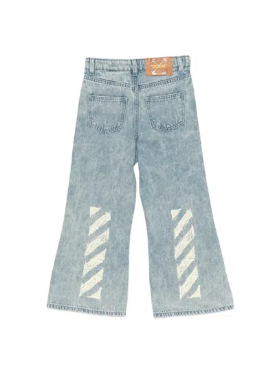 Off-white Belt-loop Pocket Jeans In Blue