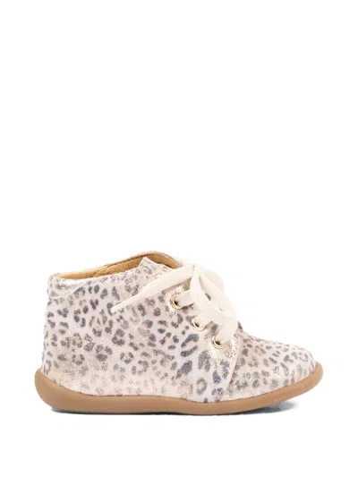 Pom D'api Leopard-print Lace-up Boots In Multi