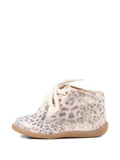 Pom D'api Leopard-print Lace-up Boots In Multi