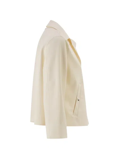 Herno Cropped Stretch-polyamide Jacket In Neutral