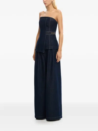 Significant Other Micah Denim Top In Blue