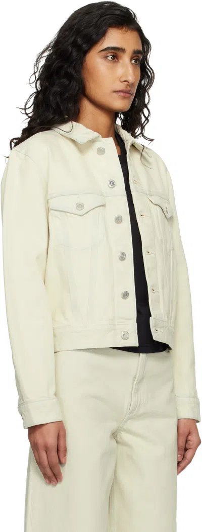 Apc Long-sleeved Single-breasted Denim Jacket In Multi