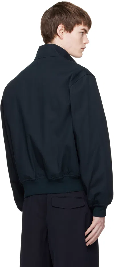 Apc Zipped Bomber Jacket In Blue