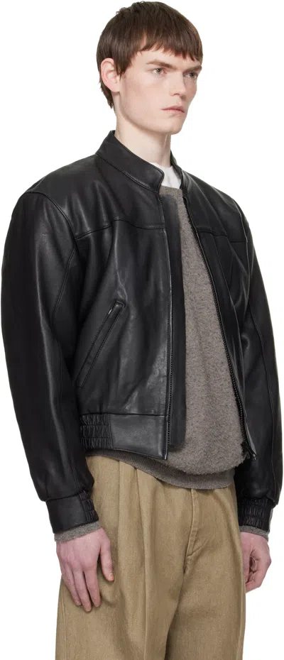 Sunflower Zip-front Elasticated-cuff Jacket In Black